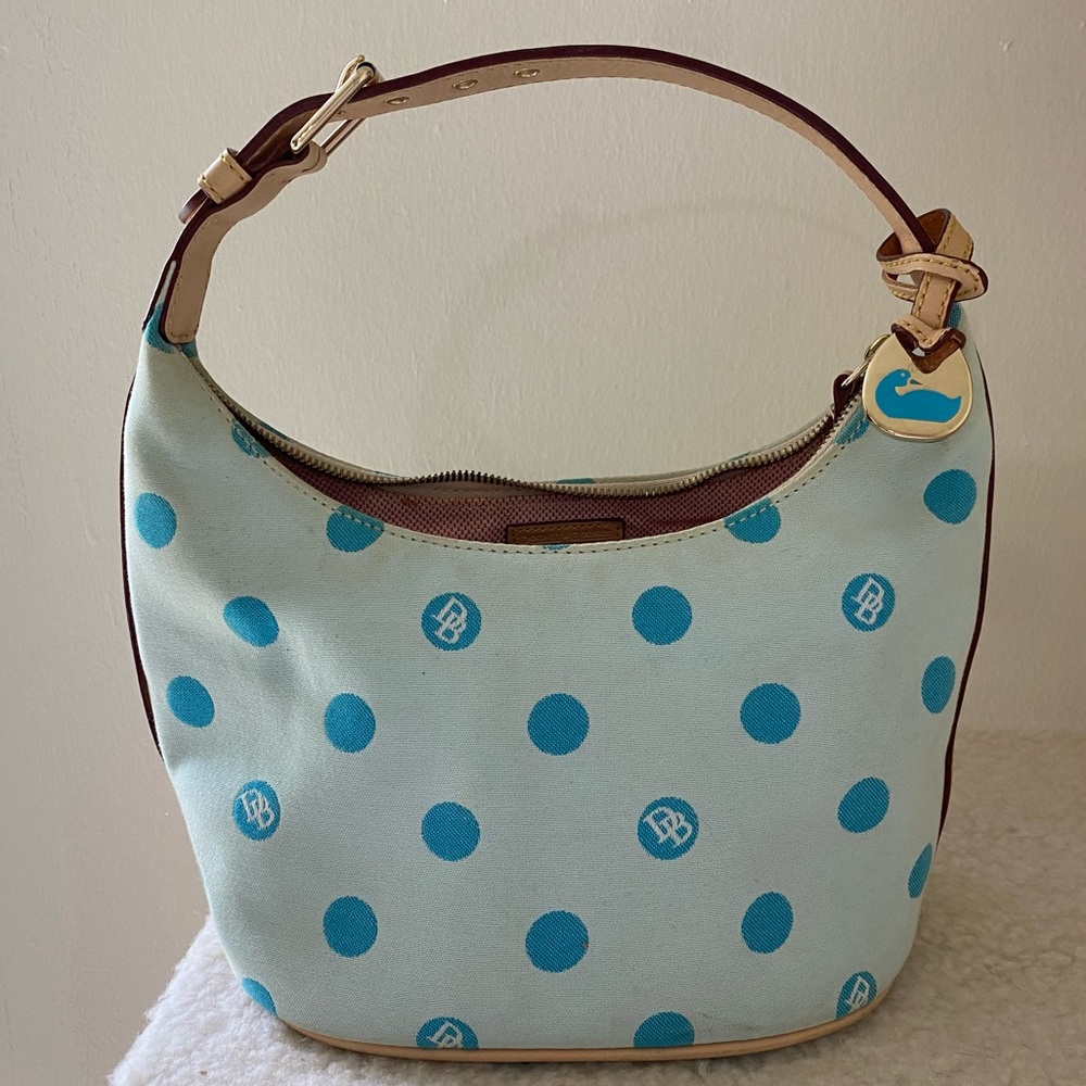 Dooney & Bourke Blue Polka Dot Handbag